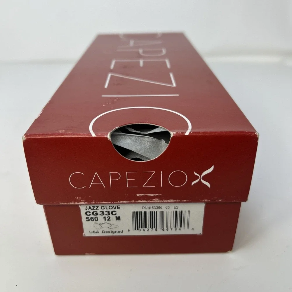 Capezio Kids Jazz Glove Jazz Shoe Skintone Tan Size 12 M Toddler Slip On NIB